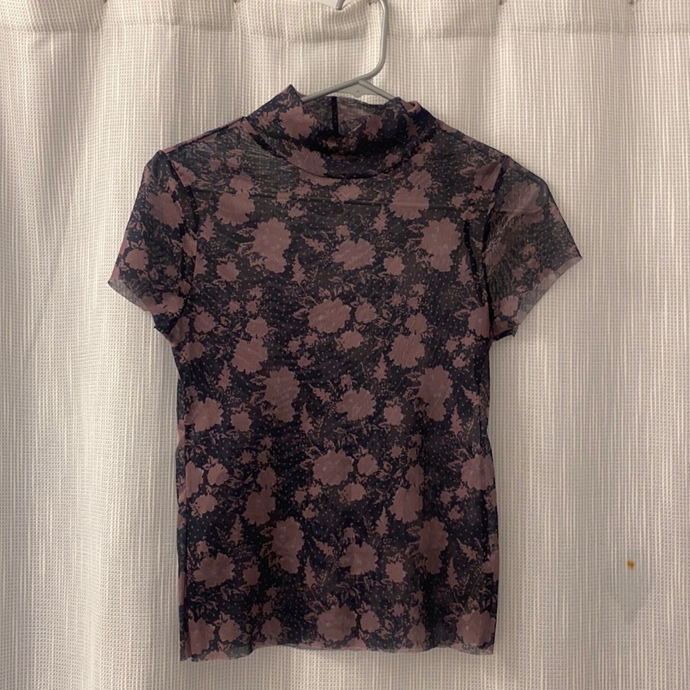 Free People See through tee Medium